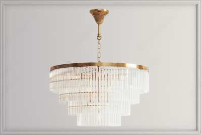 现代水晶吊灯3D模型下载